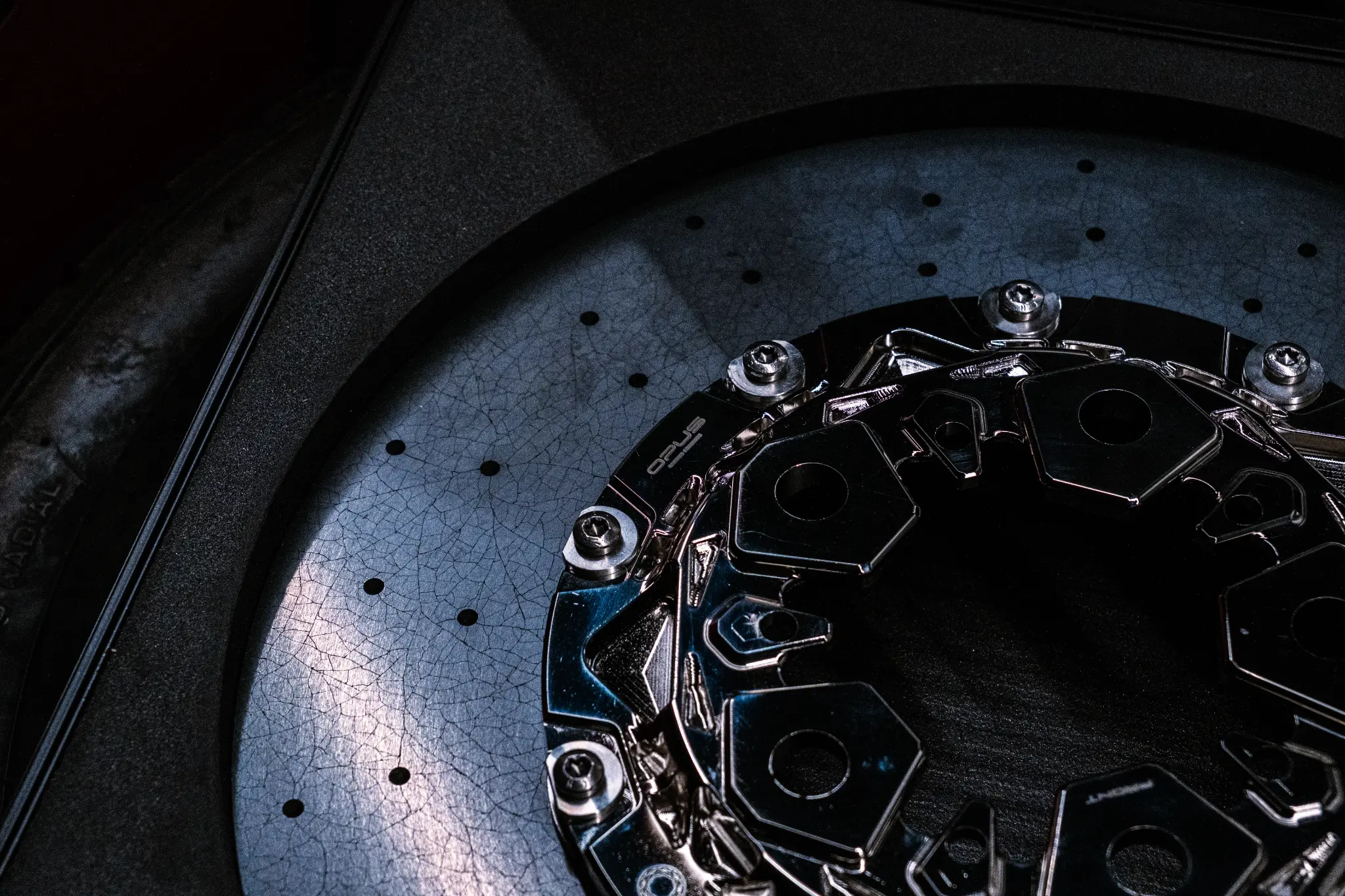 OPUS Carbon Ceramic disc close-up detail