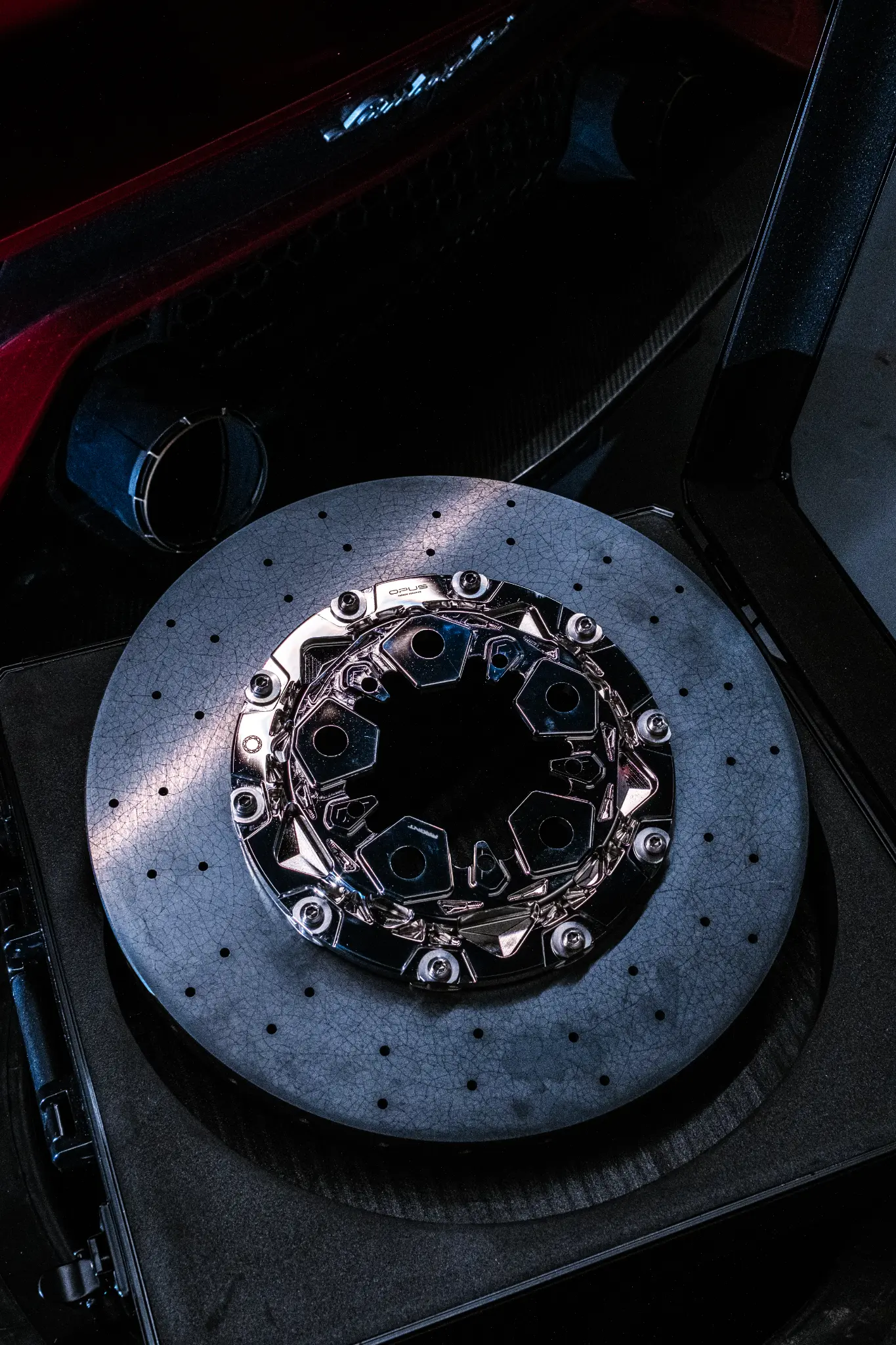 OPUS Carbon Ceramic disc flat lay